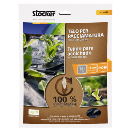 Telo pacciamatura biodegradabile 0.8X100MT Art.4864 Stocker