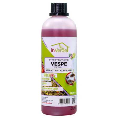 VESPOKIL 500ML INVERDE Liquido attrattivo a base alimentare per vespe, calabroni e moscerini.