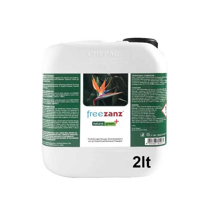 Freezanz Natural Green+ 2LT Zanzare e altri insetti volanti per Zhalt Evolution (concentrato)