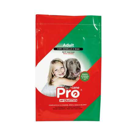 Pro Cane 15Kg con Agnello e riso Mangime completo super premium per cani adulti