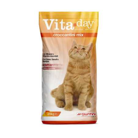 Vitaday Croccantini Mix 20Kg Giuntini Mangime completo per gatti