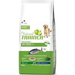 Natural Trainer Maxi 12Kg Cibo per Cani Adulti con Tonno