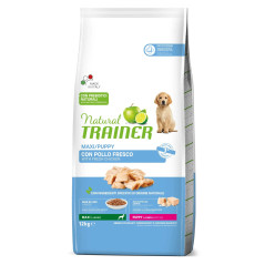 Natural Trainer Maxi Cibo per Cani Puppy 12Kg con Pollo