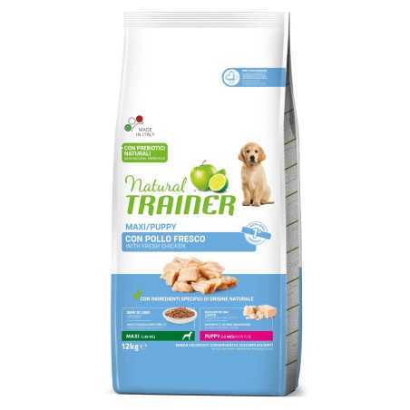 Natural Trainer Maxi Cibo per Cani Puppy 12Kg con Pollo