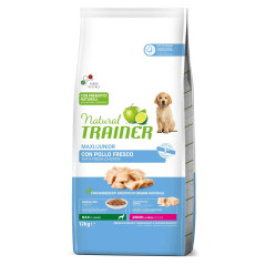 Natural Trainer Maxi Cibo per Cani Junior 12Kg con Pollo