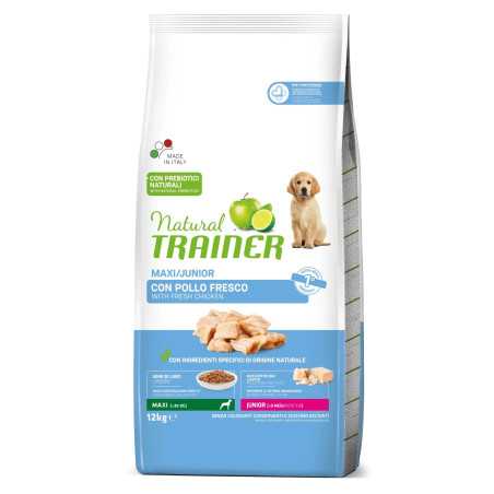 Natural Trainer Maxi Cibo per Cani Junior 12Kg con Pollo