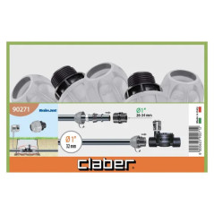 Claber Raccordo D.32MM Filetto 1" M cod.90271
