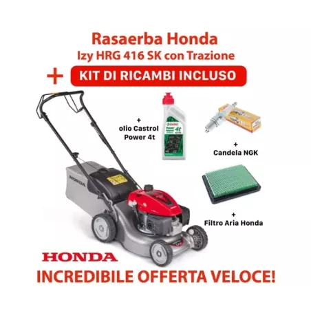 Rasaerba Honda Izy HRG 416 SK con Trazione + KIT RICAMBI GRATUITI