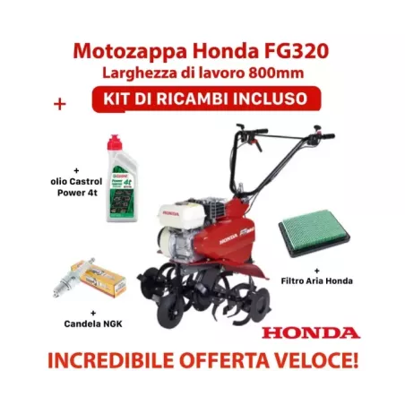 Motozappa Honda FG320 Larghezza di lavoro 800mm + KIT RICAMBI GRATUITI