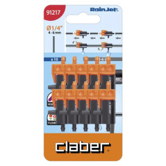 Claber Gocciolatore in linea 0-6 l/h cod. 99217 Blister da 50 pezzi