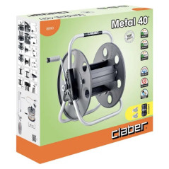 Claber Avvolgitubo da parete Asportabile Metal 40 cod. 8890