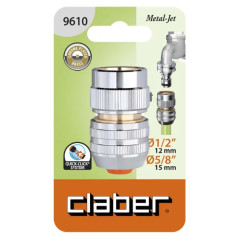 Claber Raccordo Automatico in Ottone per tubi da 3/4" cod. 9610
