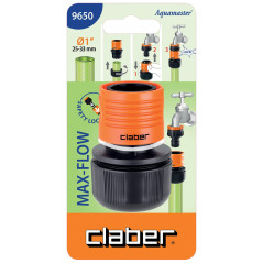 Claber Raccordo da 1" MAX-FLOW cod. 9650