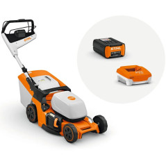 Tosaerba RMA 448PV con batteria AP300S e caricatore AL 301 STIHL