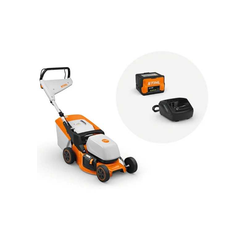 Tosaerba RMA 243 con batteria AK 20 e caricatore AL 101 STIHL