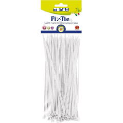 Fascette in Plastica FIX-TIE 50 Pezzi Bianco TENAX