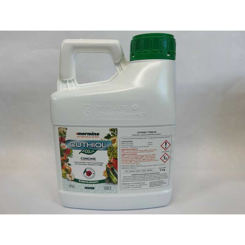 Cuthiol Foglia 4KG Concime in Pasta Fuida a base di Rame e Zolfo Cuthiol Foglia 4KG Concime in Pasta Fuida a base di Rame e Zolfo