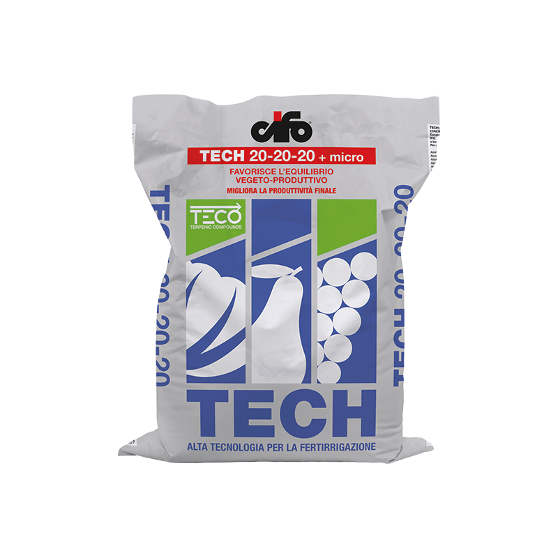 Concime Idrosolubile TECH 20.20.20 10KG con Microelementi CIFO Concime Idrosolubile TECH 20.20.20 10KG con Microelementi CIFO