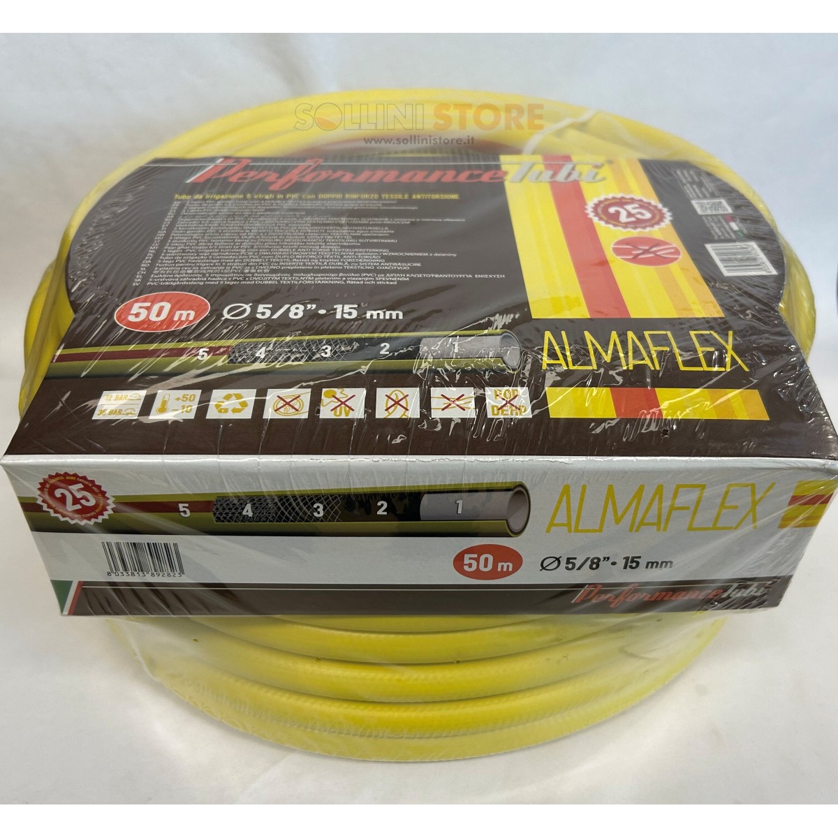 TUBO PVC ALMAFLEX D.5/8 MT.50 TUBO PVC ALMAFLEX D.5/8 MT.50
