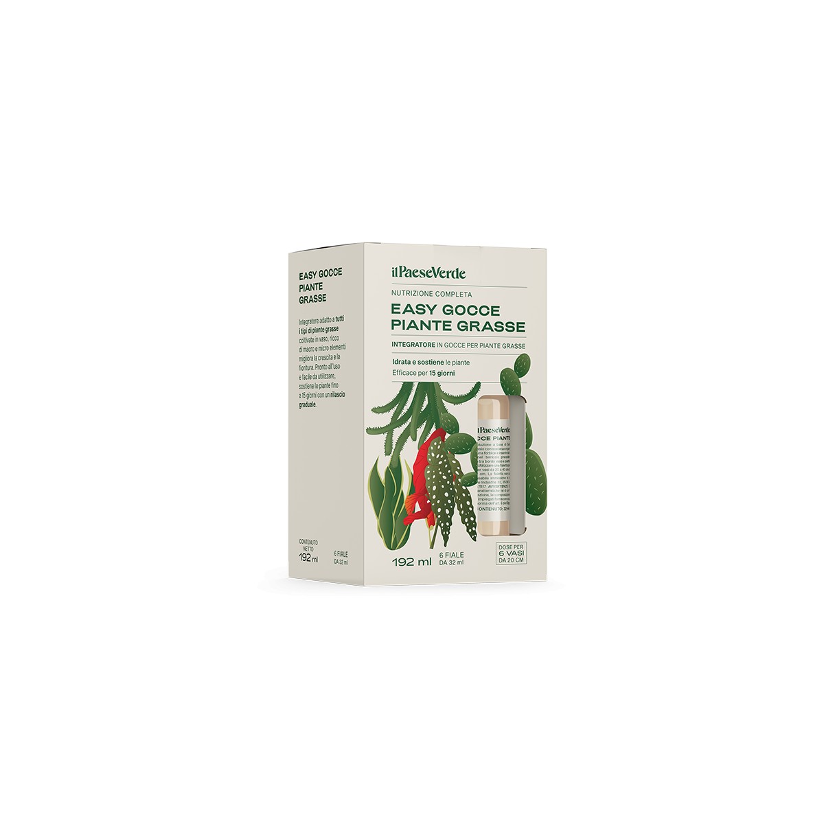 Concime Piante Grasse Easy Gocce 6X32ML Il Paese Verde Concime Piante Grasse Easy Gocce 6X32ML Il Paese Verde