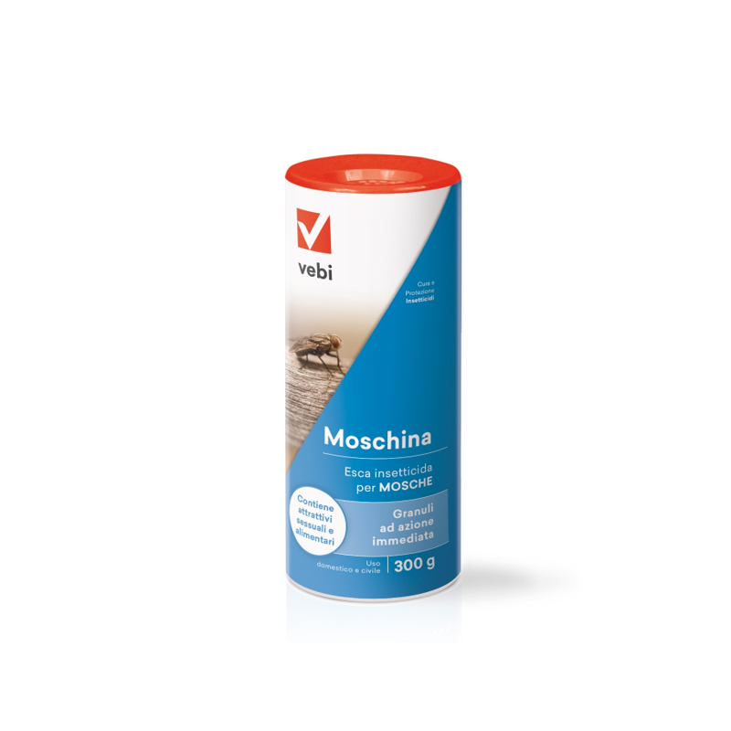 Moschina 300GR VEBI Esca insetticida granulare per mosche Moschina 300GR VEBI Esca insetticida granulare per mosche