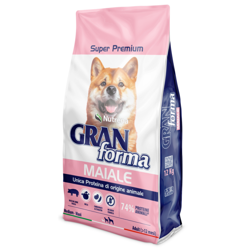 Granforma Super Premium 12Kg NoGrain Maiale per Cani Adulti Nutrena