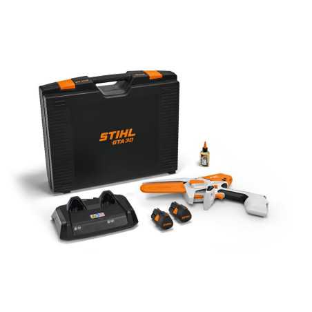 KIT Potatore GTA30 STIHL con valigetta completa di 2 batterie AS2 caricabatteria AL5-2 e Multioil Bio 50ML