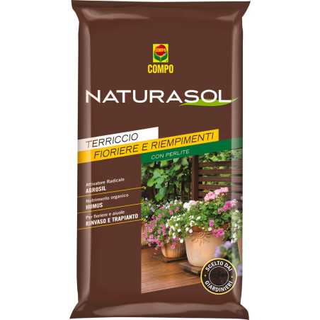 TERRICCIO COMPO NATURASOL 70LT FIORIERE E RIEMPIMENTO