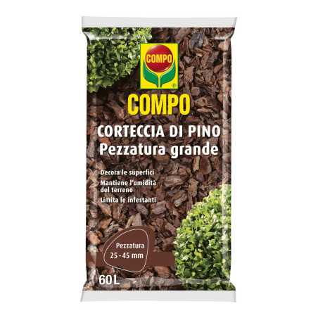 Compo Corteccia di Pino Marittimo 25-45mm 60LT Pacciamante Pezzatura Grande