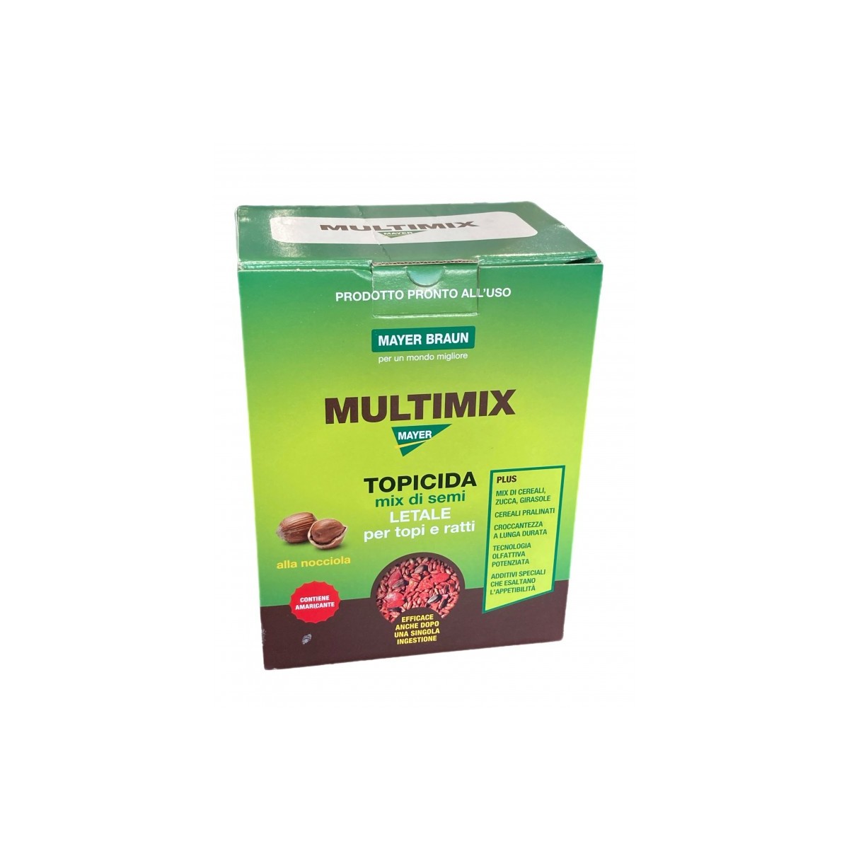 MULTIMIX TRIS 1.5Kg (3X500GR) Mix Cereali Veleno Esca Topicida per Topi e Ratti MAYER BRAUN MULTIMIX TRIS 1.5Kg (3X500GR) Mix Cereali Veleno Esca Topicida per Topi e Ratti MAYER BRAUN