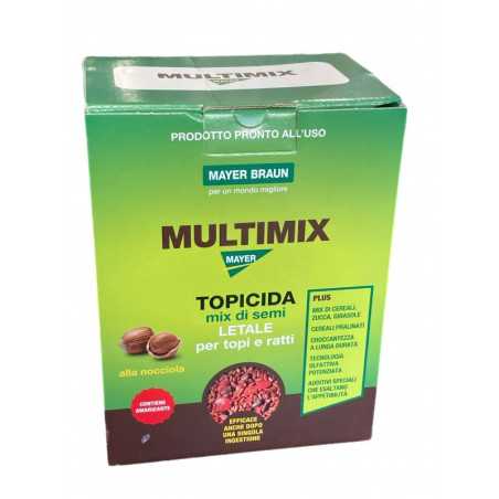 MULTIMIX TRIS 1.5Kg (3X500GR) Mix Cereali Veleno Esca Topicida per Topi e Ratti MAYER BRAUN