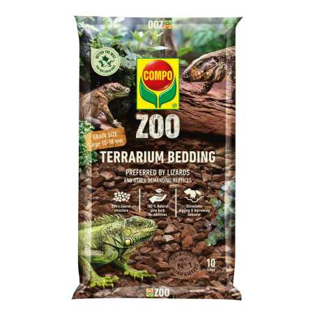 COMPO ZOO Lettiera Rettili di Grandi Dimensioni 10LT CON SOLLINISTORE.