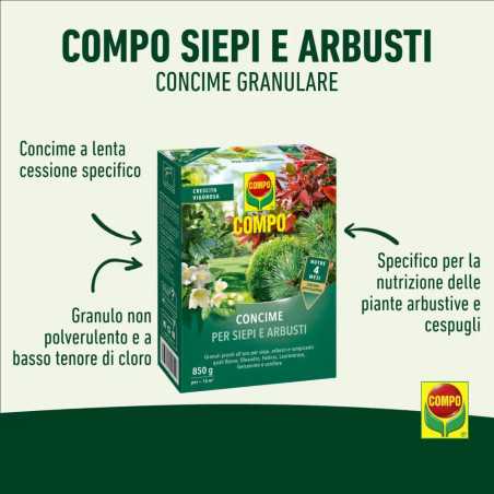 COMPO Concime per Siepi e Arbusti 850GR ACQUISTA SU SOLLINISTORE