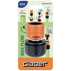 Claber Adattatore Filettato 1" M MAX-FLOW cod. 9654