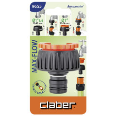 Claber Presa Rubinetto da 1.1/4"-1" MAX-FLOW cod. 9655