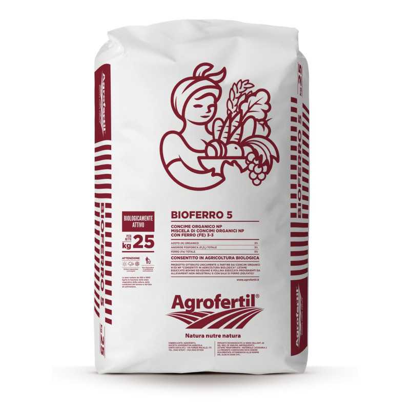Bioferro 5 Concime NP con Ferro 25Kg Agrofertil Bioferro 5 Concime NP con Ferro 25Kg Agrofertil