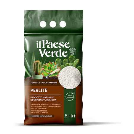 Perlite Confezione da 5 Litri Il Paese Verde
