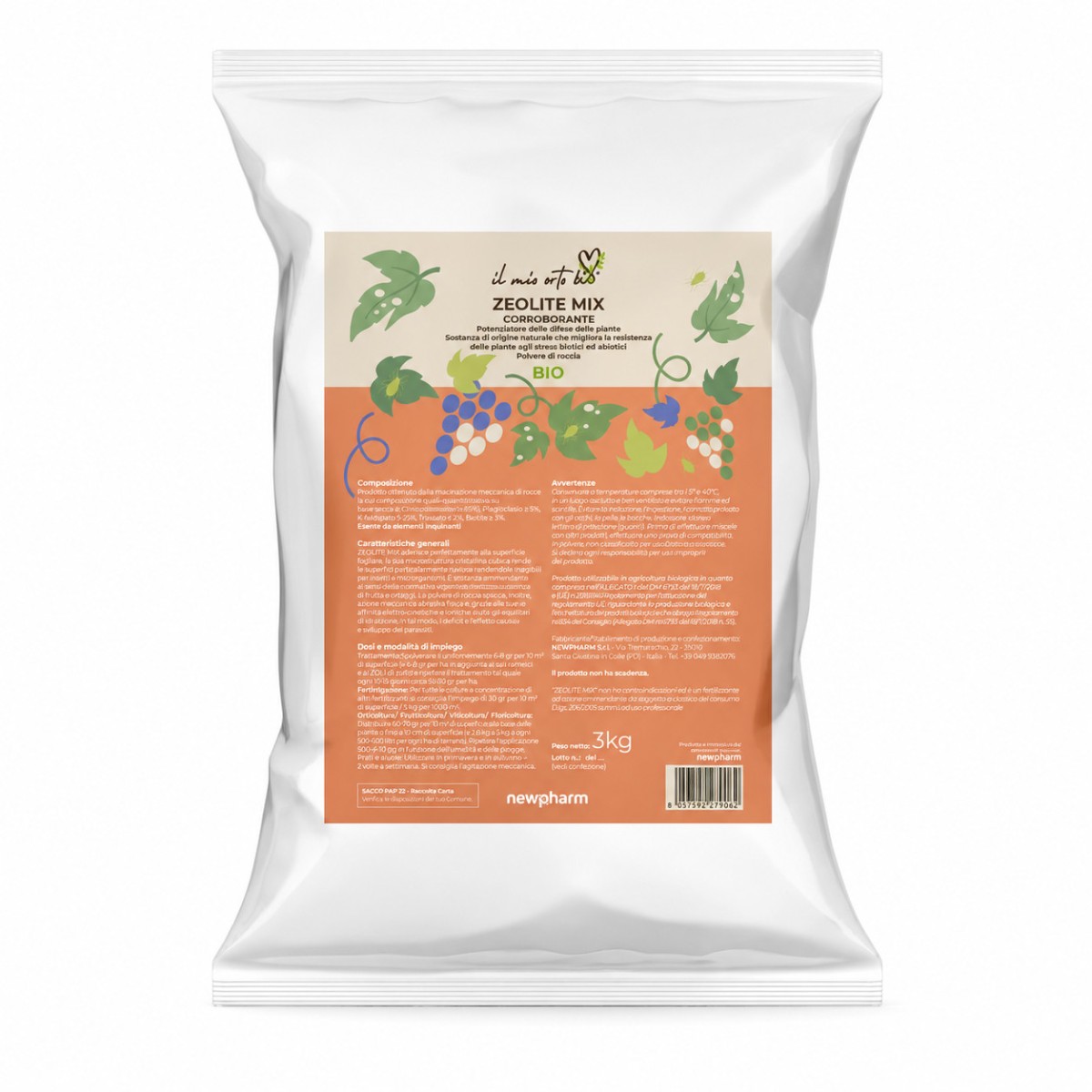 Zeolite Mix Polvere di Roccia 1KG NEWPHARM Zeolite Mix Polvere di Roccia 1KG NEWPHARM