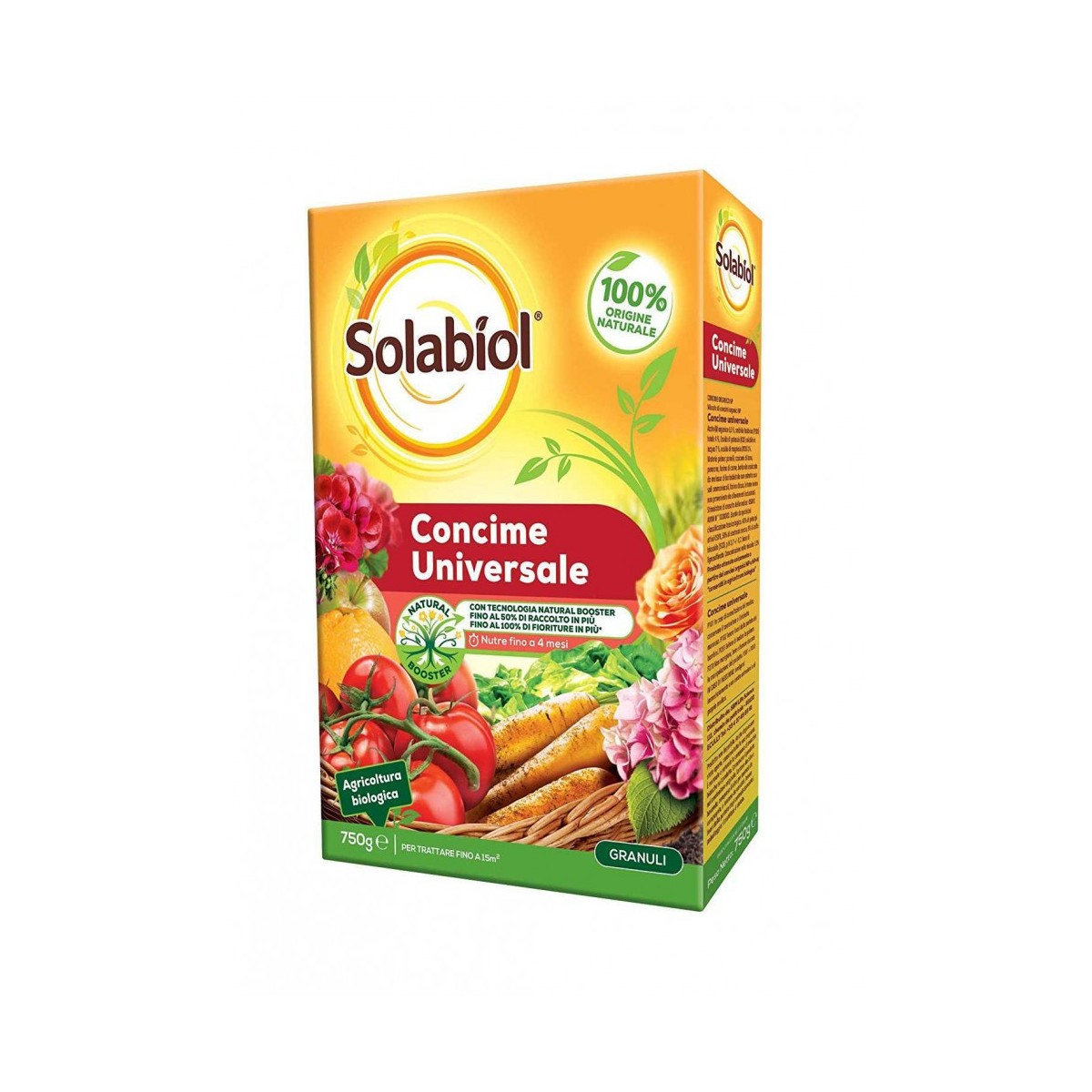 Solabiol Concime Granulare Biologico Universale 750GR Solabiol Concime Granulare Biologico Universale 750GR