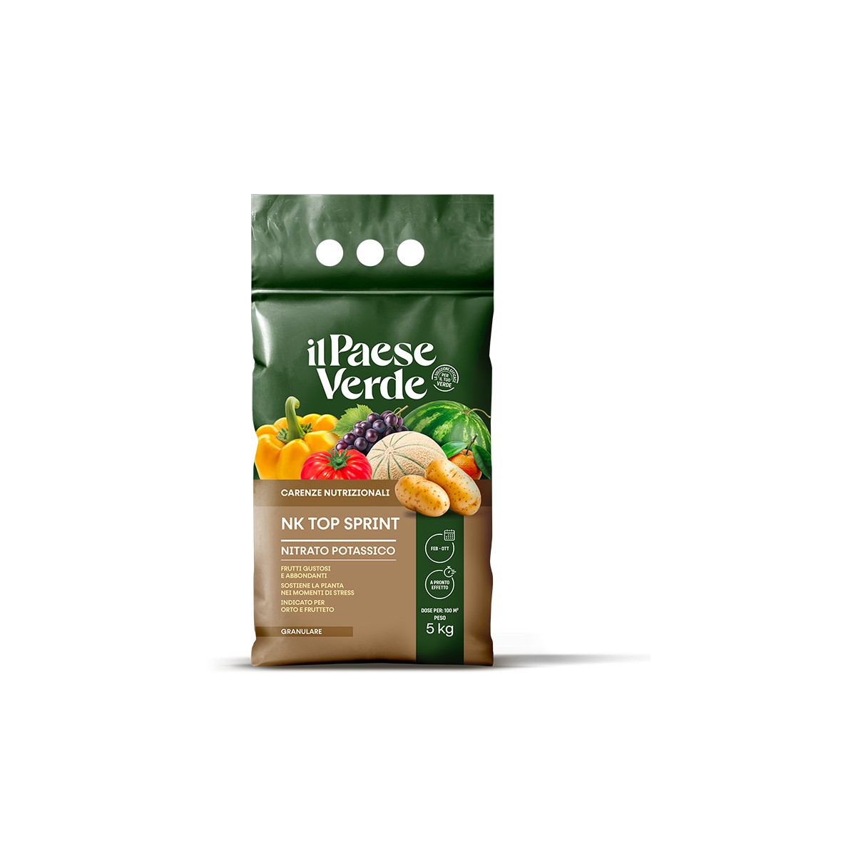 Concime NK Top Sprint Nitrato Potassico 5Kg Il Paese Verde Concime NK Top Sprint Nitrato Potassico 5Kg Il Paese Verde