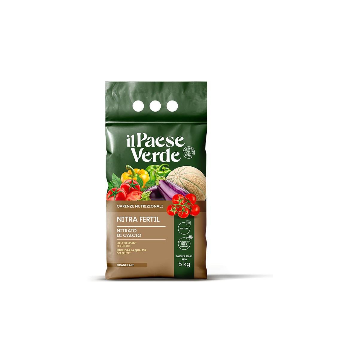 Concime Nitrafertil Nitrato di Calcio 5Kg Il Paese Verde Concime Nitrafertil Nitrato di Calcio 5Kg Il Paese Verde
