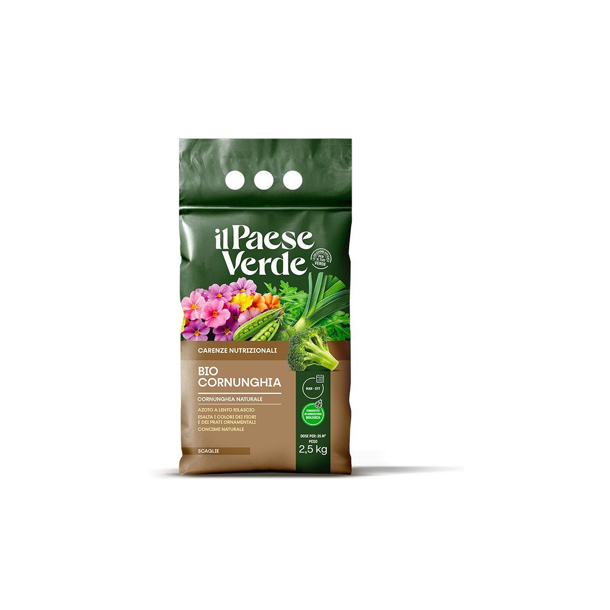 BIOCORNUNGHIA Cornunghia naturale 2.5Kg Il Paese Verde