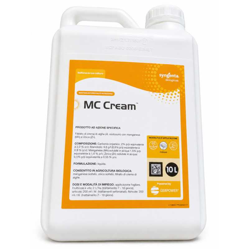 MC CREAM 10LT Concime biostimolante VALAGRO MC CREAM 10LT Concime biostimolante VALAGRO