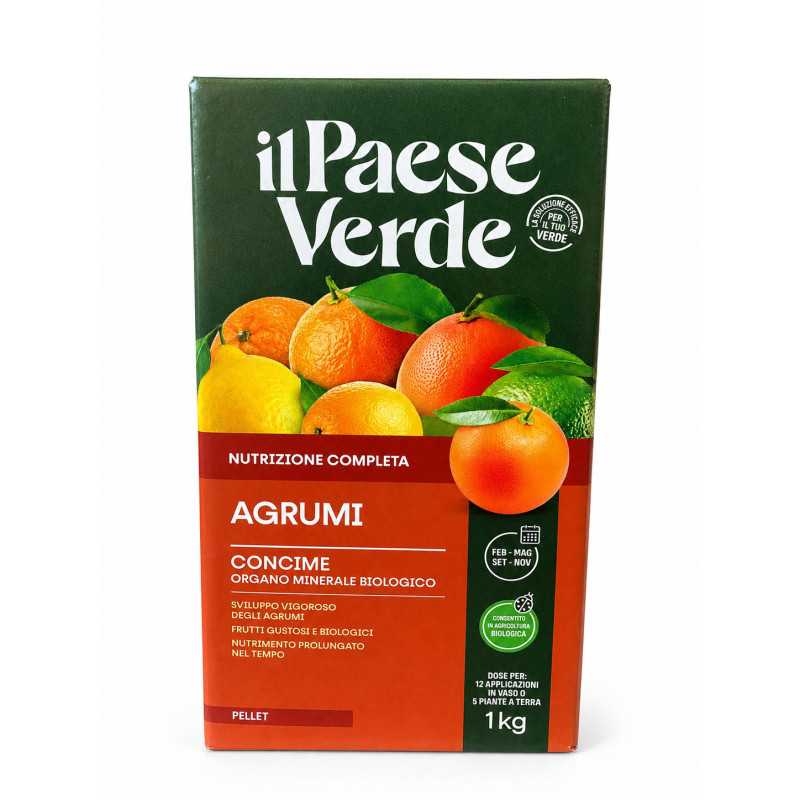 Concime per Agrumi 1Kg Il Paese Verde Consentito in Agricoltura Biologica Concime per Agrumi 1Kg Il Paese Verde Consentito in Agricoltura Biologica