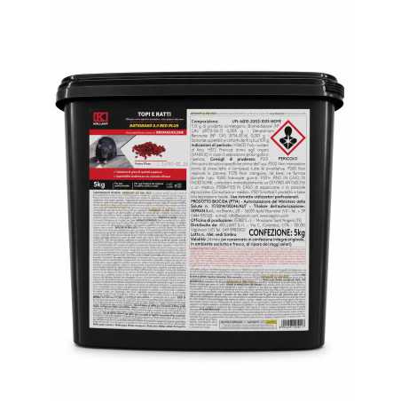 KOLLANT RATIGRANO 5KG Aroma Cioccolato Veleno Esca Topicida