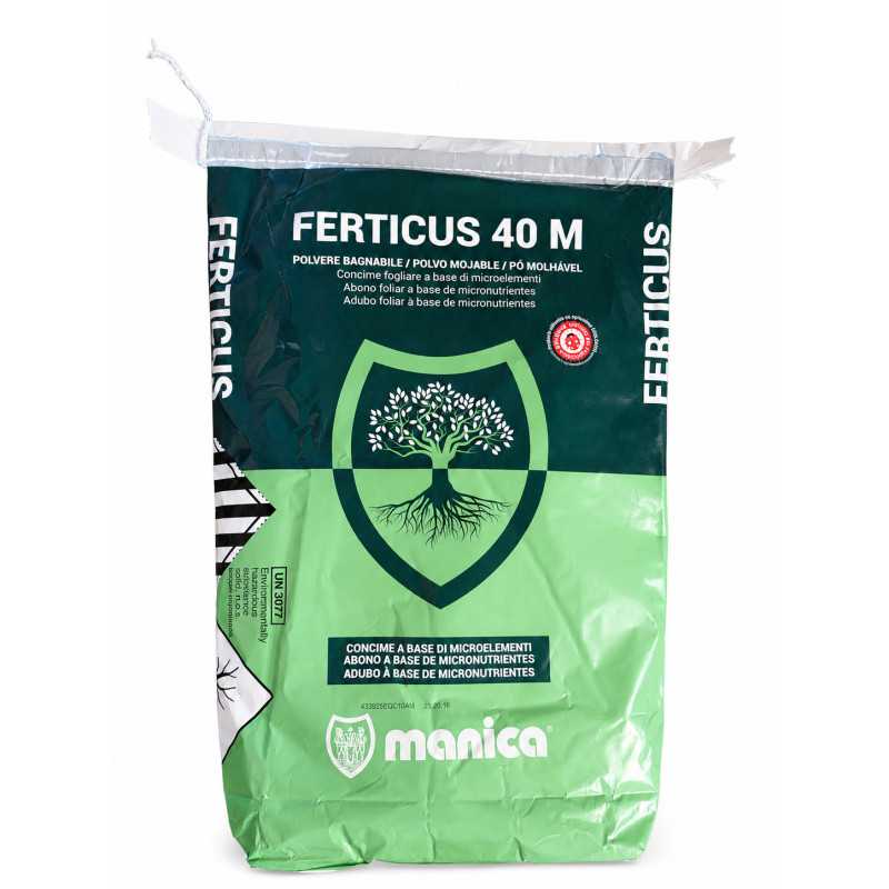 Ferticus 40M 10KG Concime Fogliare in Polvere Bagnabile Ferticus 40M 10KG Concime Fogliare in Polvere Bagnabile