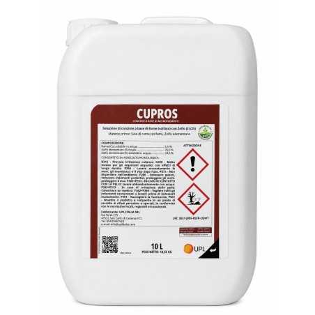 Concime Rame e Zolfo CUPROS 10LT UPL