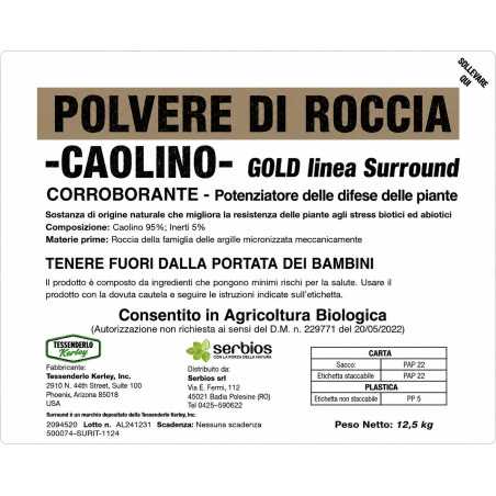 Caolino SURROUND WP Polvere di Roccia 12.5Kg Serbios