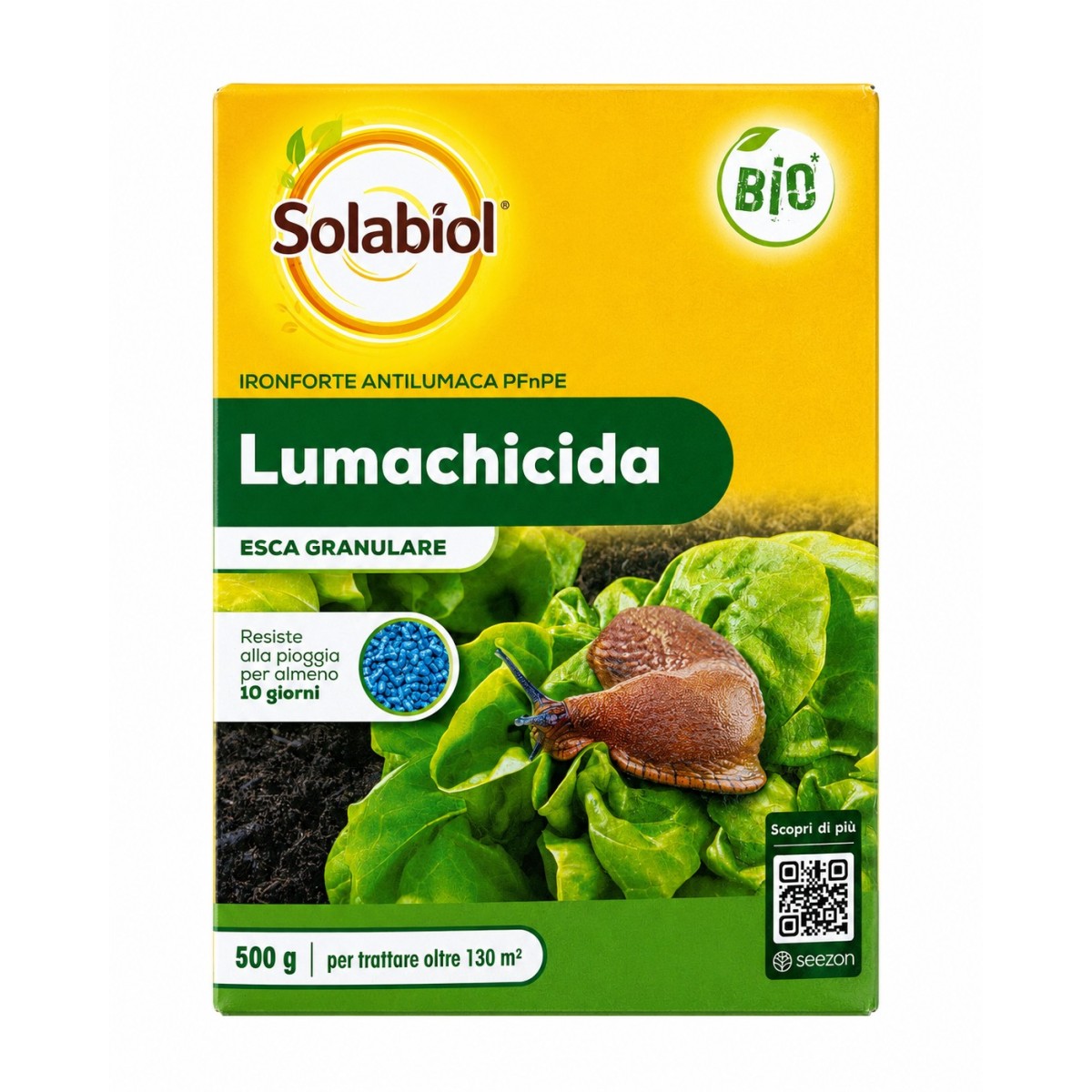 Lumachicida PFnPE Solabiol 500GR per Frutta Verdura e ortaggi Antilumache Lumachicida PFnPE Solabiol 500GR per Frutta Verdura e ortaggi Antilumache
