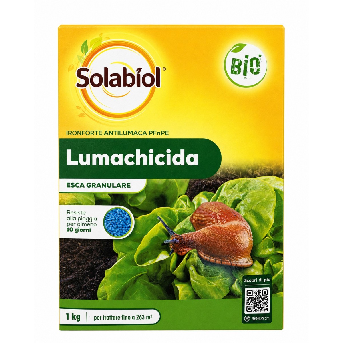 Lumachicida PFnPE Solabiol 1Kg per Frutta Verdura e ortaggi Antilumache Lumachicida PFnPE Solabiol 1Kg per Frutta Verdura e ortaggi Antilumache